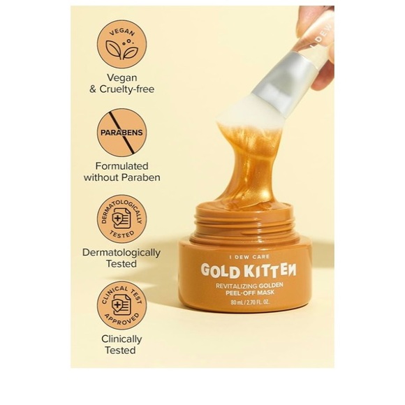I Dew Care Gold Kitten Revitalizing Golden Face Mask - Picture 5 of 9